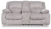 Bonnacraft Reclining Loveseat with Console