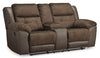 Florelle Glider Reclining Loveseat with Console