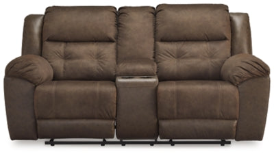 Florelle Glider Reclining Loveseat with Console