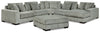 Lindyn 5-Piece Sectional and Ottoman