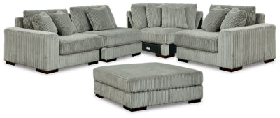 Lindyn 4-Piece Sectional and Ottoman