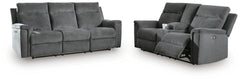 Barnsana Power Reclining Sofa and Loveseat