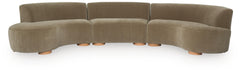 LaraRosa 3-Piece Sectional with Chaise