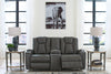 Batavia Pier Glider Reclining Loveseat with Console