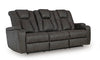 Batavia Pier Reclining Sofa with Drop Down Table