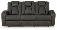 Batavia Pier Reclining Sofa with Drop Down Table