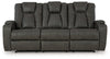 Batavia Pier Reclining Sofa with Drop Down Table