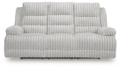 Technique Power Reclining Sofa with Drop Down Table