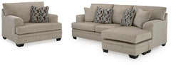 Stonemeade Sofa Chaise and Oversized Chair