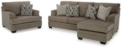Stonemeade Sofa Chaise and Oversized Chair