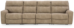 Next-Gen Durapella 4-Piece Power Reclining Sectional