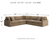 Whitehaven 5-Piece Sectional