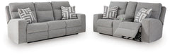 Biscoe Power Reclining Sofa and Loveseat