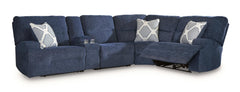 Acklen Place 5-Piece Power Reclining Sectional with Storage Console