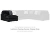 Midnight-Madness Left-Arm Facing Corner Chaise