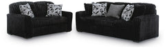 Midnight-Madness Sofa and Loveseat
