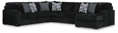 Midnight-Madness 6-Piece Sectional with Chaise