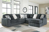 Midnight-Madness 5-Piece Sectional with Chaise