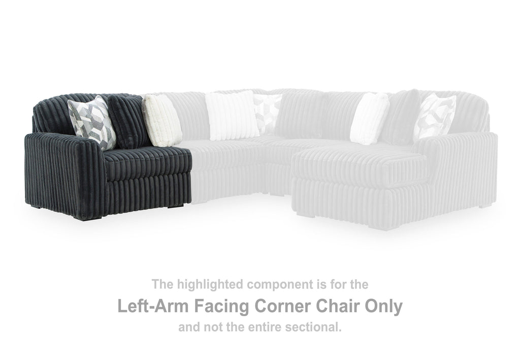 Midnight-Madness Left-Arm Facing Corner Chair