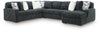 Midnight-Madness 4-Piece Sectional with Chaise