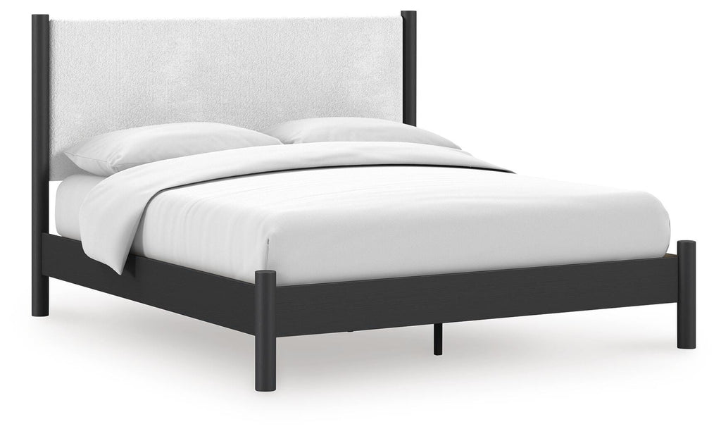 Fargenta King Upholstered Panel Bed