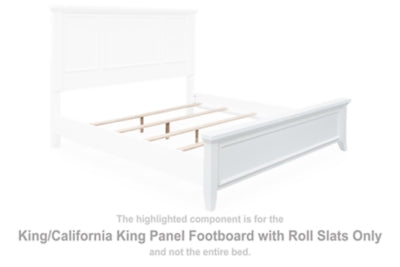 Trulani King/California King Panel Footboard with Roll Slats