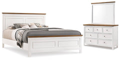 Westconi King Panel Bed, Dresser and Mirror