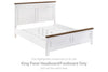 Westconi King Panel Headboard/Footboard