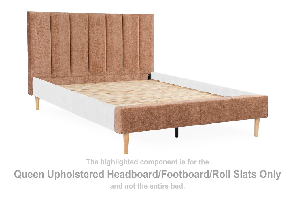 Sonian Queen Upholstered Headboard/Footboard/Roll Slats
