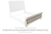 Realyn King Upholstered Sleigh Footboard
