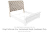 Realyn King Upholstered Sleigh Headboard