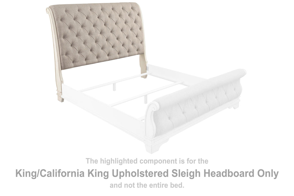 Realyn King Upholstered Sleigh Headboard