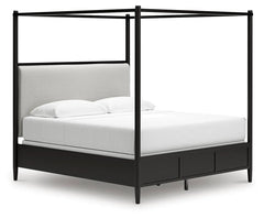 Portdown King Upholstered Canopy Bed