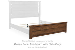 Kristiland Queen Panel Footboard with Slats