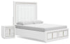 Chalanna Queen Panel Storage Bed and Nightstand