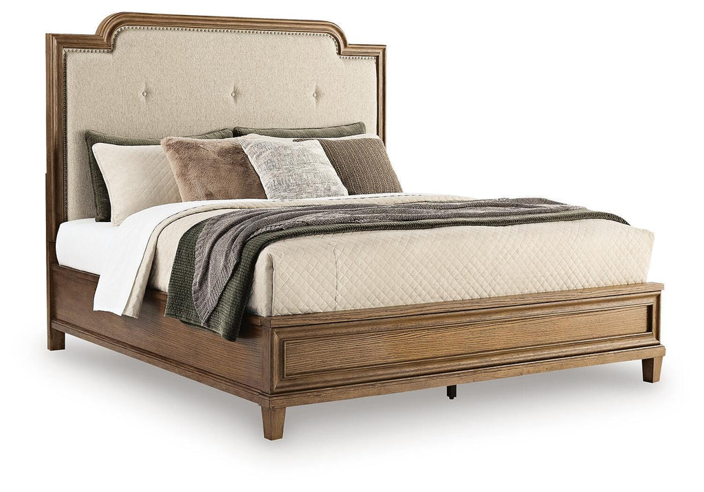 Jorlaina California King Upholstered Panel Bed