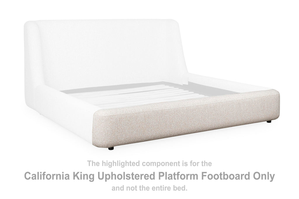 Neo California King Upholstered Platform Footboard