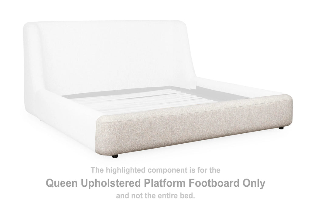 Neo Queen Upholstered Platform Footboard