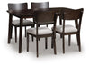 Dantenton Dining Table and 4 Chairs (Set of 5)
