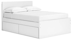 Onita Full Panel Platform Bed with 1 Side Storage