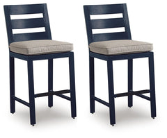 Mabry Shores Outdoor Counter Height Bar Stool (Set of 2)