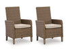 Revare Beach Arm Chair with Cushion (Set of 2)