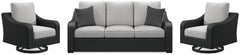 Beachcroft Outdoor Sofa and 2 Lounge Chairs