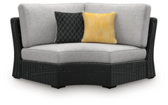 Beachcroft Outdoor Curved Corner Chair with Cushion