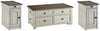 Bolanburg Coffee Table and 2 Chairside End Tables