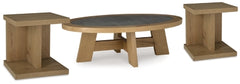 Brinstead Coffee Table and 2 Chairside End Tables