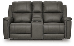 Beryton Power Reclining Loveseat with Console