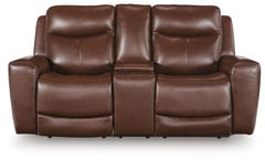 Momentum Moves Power Reclining Loveseat with Console