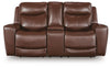 Momentum Moves Power Reclining Loveseat with Console
