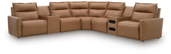 Arrington 7-Piece Power Reclining Sectional with Audio Console